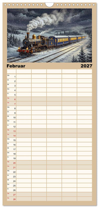 Nostalgisch auf Reisen (CALVENDO Familienplaner 2027)