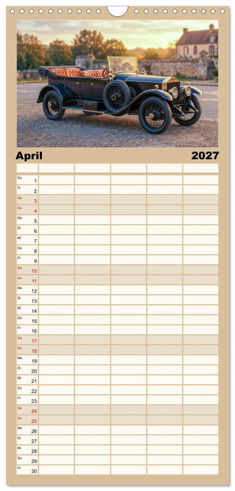 Nostalgisch auf Reisen (CALVENDO Familienplaner 2027)