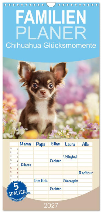 Chihuahua Glücksmomente (CALVENDO Familienplaner 2027)