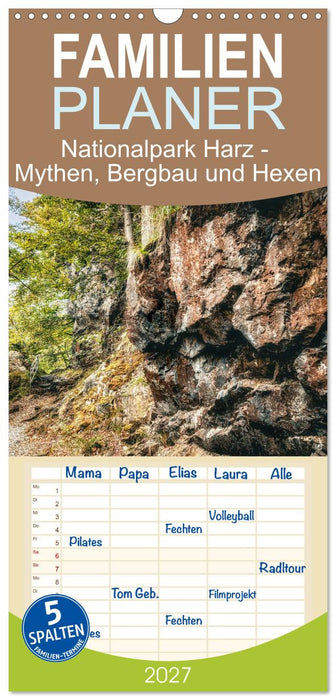 Nationalpark Harz - Mythen, Bergbau und Hexen (CALVENDO Familienplaner 2027)