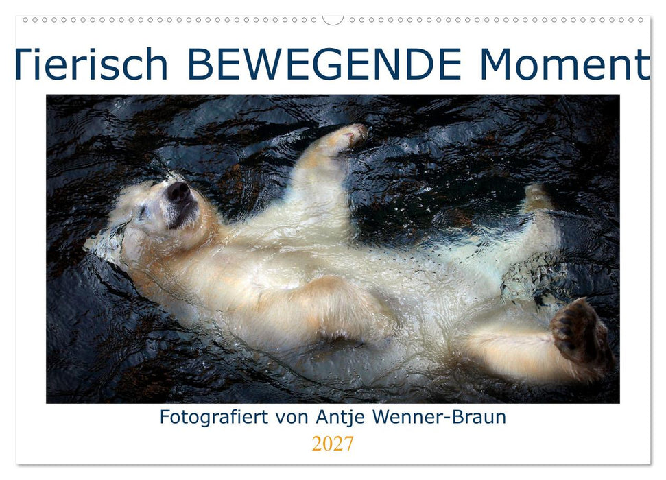 Tierisch BEWEGENDE Momente (CALVENDO Wandkalender 2027)