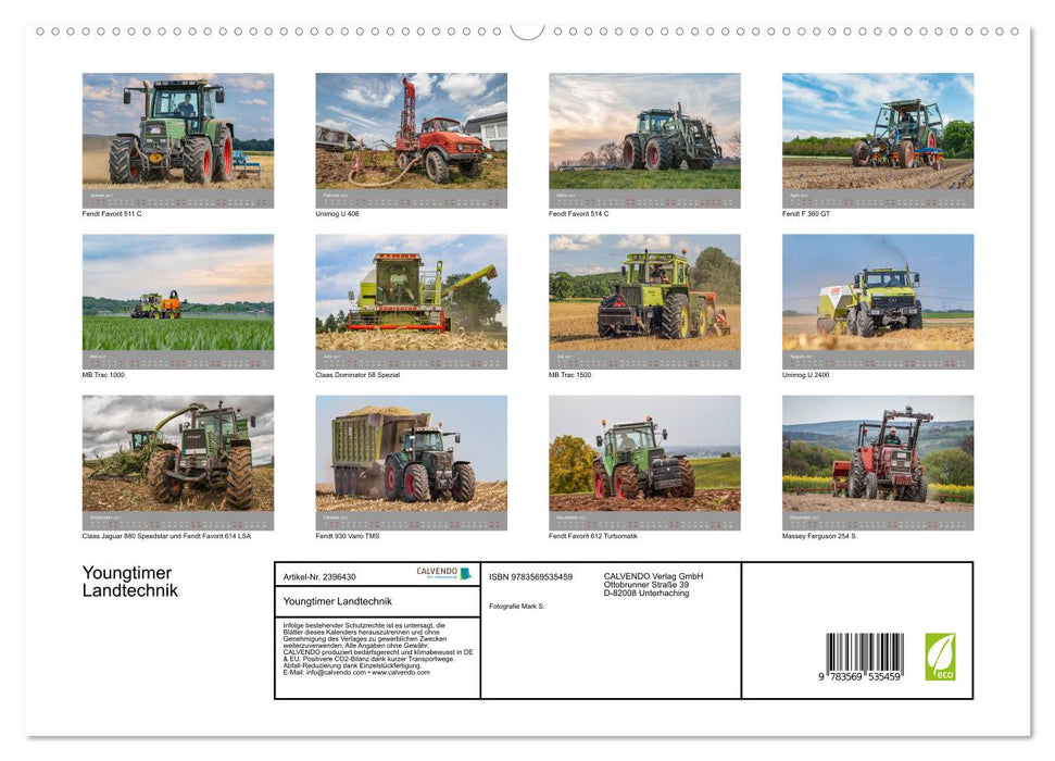 Youngtimer Landtechnik (CALVENDO Premium Wandkalender 2027)