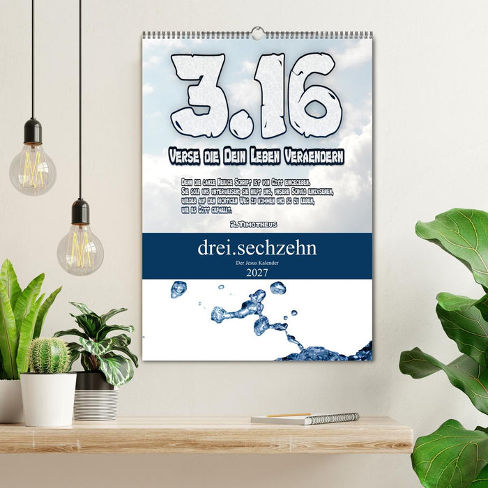 drei.sechzehn - Der Jesus Kalender (CALVENDO Wandkalender 2027)