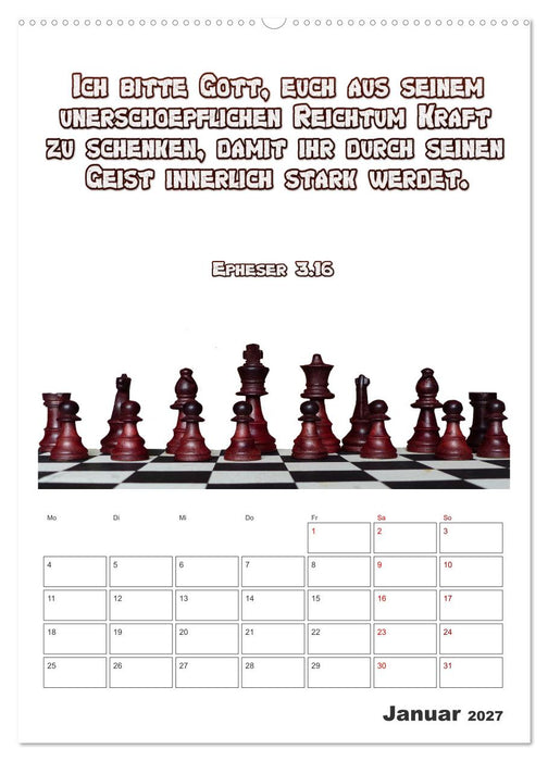 drei.sechzehn - Der Jesus Kalender (CALVENDO Wandkalender 2027)
