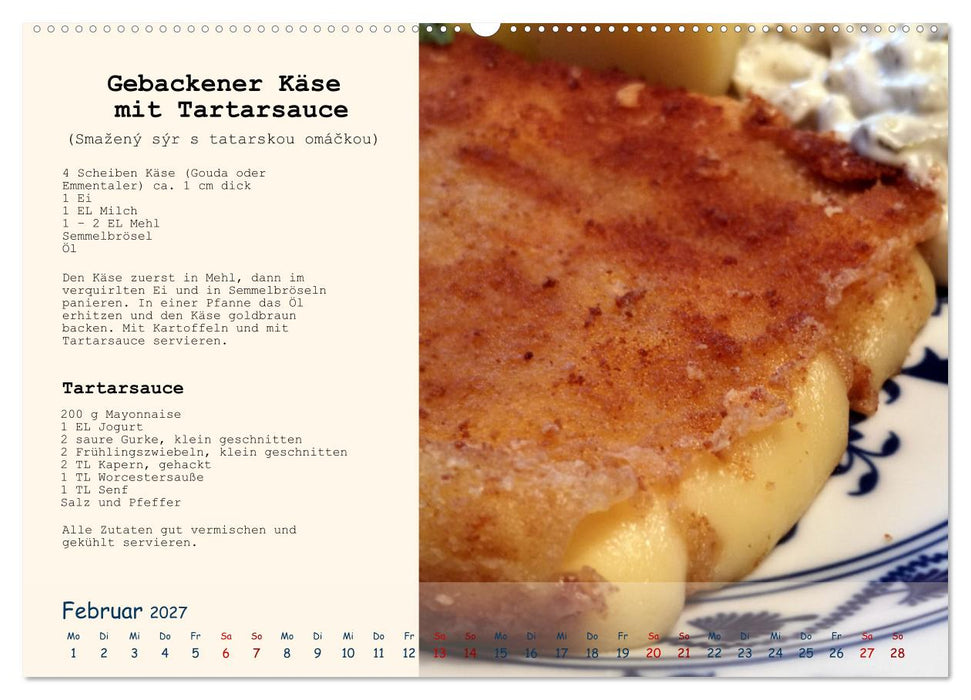 Böhmen - Rezepte und Klassiker aus meiner Kindheit (CALVENDO Wandkalender 2027)