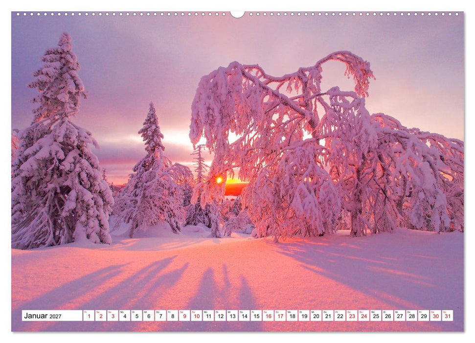 Sagenhafte Orte aus Eis und Schnee (CALVENDO Premium Wandkalender 2027)