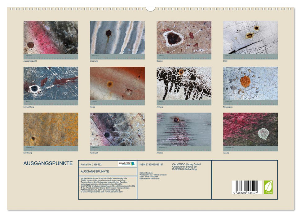 AUSGANGSPUNKTE (CALVENDO Premium Wandkalender 2027)
