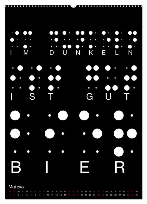 BIER Wandkalender -Trinken mit Stil (CALVENDO Premium Wandkalender 2027)