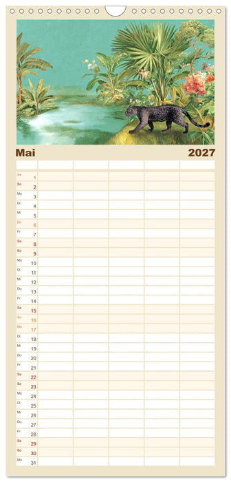 Exotische Pflanzenwelt - Illustrationen (CALVENDO Familienplaner 2027)