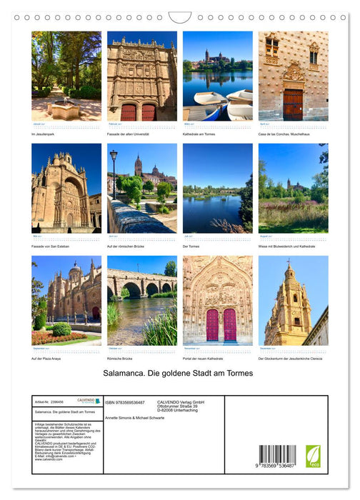 Salamanca. Die goldene Stadt am Tormes (CALVENDO Wandkalender 2027)