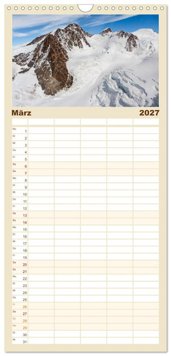 Eine Helireise ums Matterhorn (CALVENDO Familienplaner 2027)