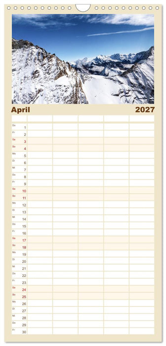 Eine Helireise ums Matterhorn (CALVENDO Familienplaner 2027)