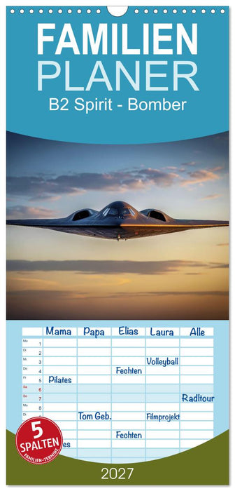B2 Spirit - Bomber (CALVENDO Familienplaner 2027)