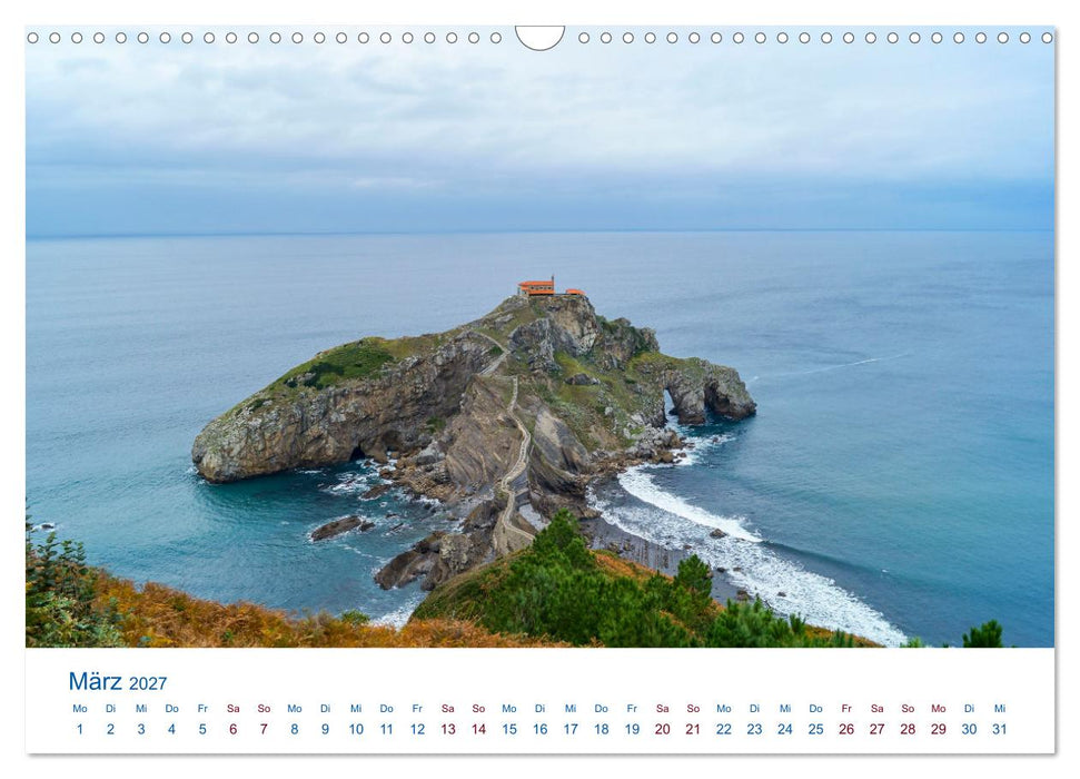 Nordspanien - Wilde Küsten und Berge (CALVENDO Wandkalender 2027)