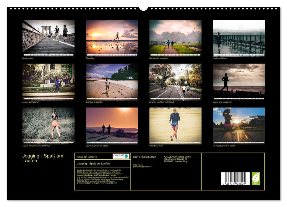 Jogging - Spaß am Laufen (CALVENDO Premium Wandkalender 2027)