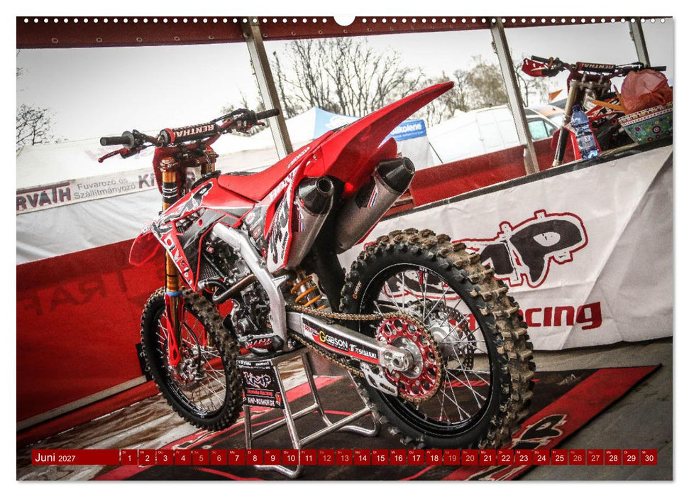 Dirtbikes - pure technique (CALVENDO Premium Wandkalender 2027)