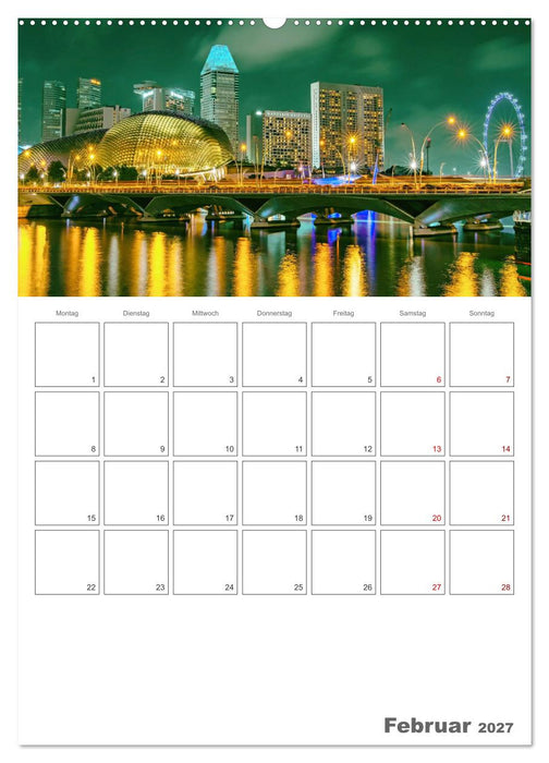Unterwegs in Singapur (CALVENDO Premium Wandkalender 2027)