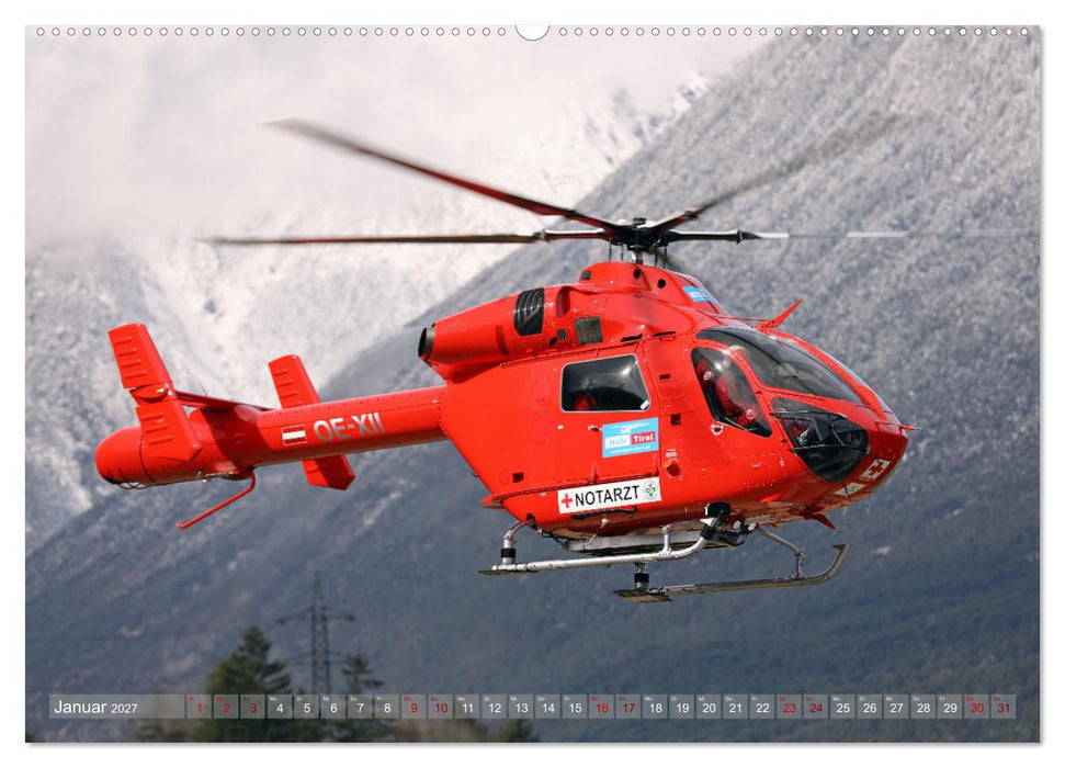 Helikopter in der Luft 2.0 (CALVENDO Premium Wandkalender 2027)