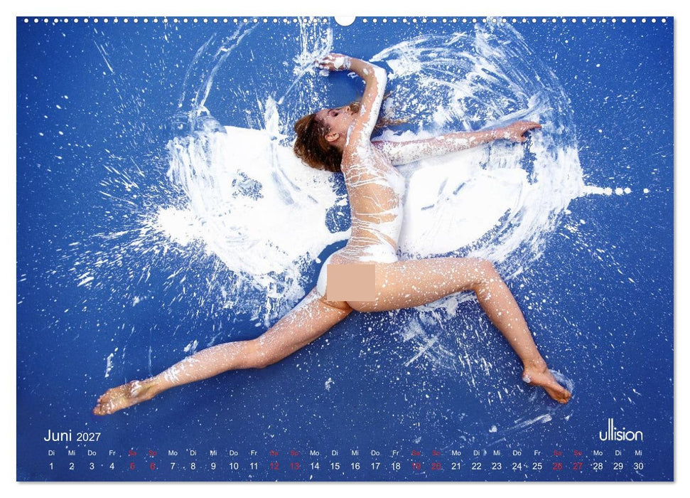 Farbspiele – Akt in Weiß (CALVENDO Wandkalender 2027)
