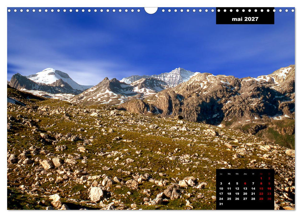 Savoie et Vanoise Sur les sentiers de randonnée (CALVENDO Calendrier mensuel 2027)