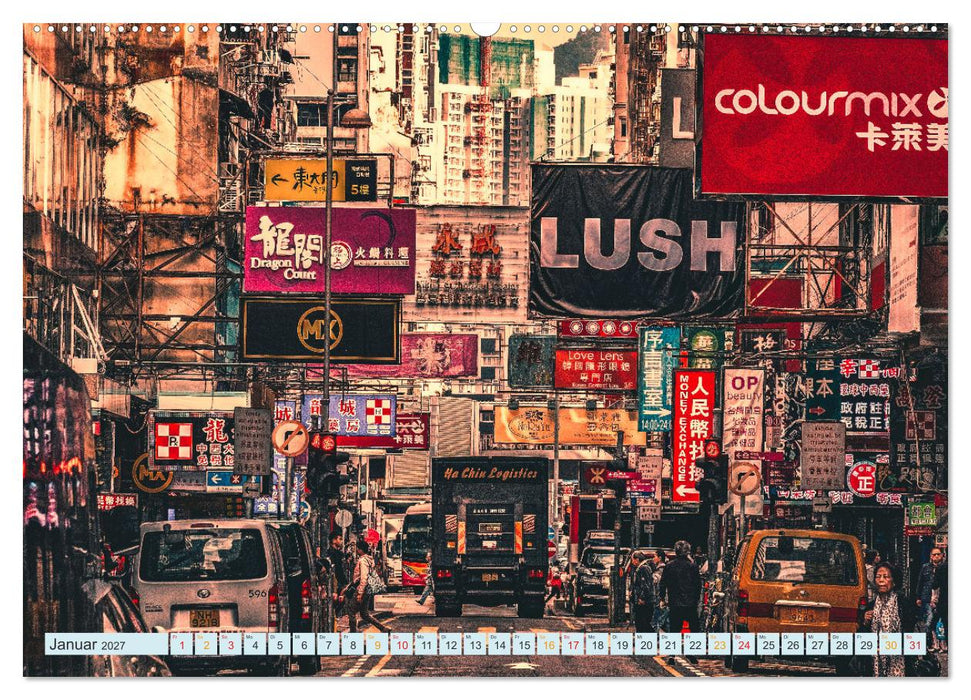Hongkong Street (CALVENDO Wandkalender 2027)