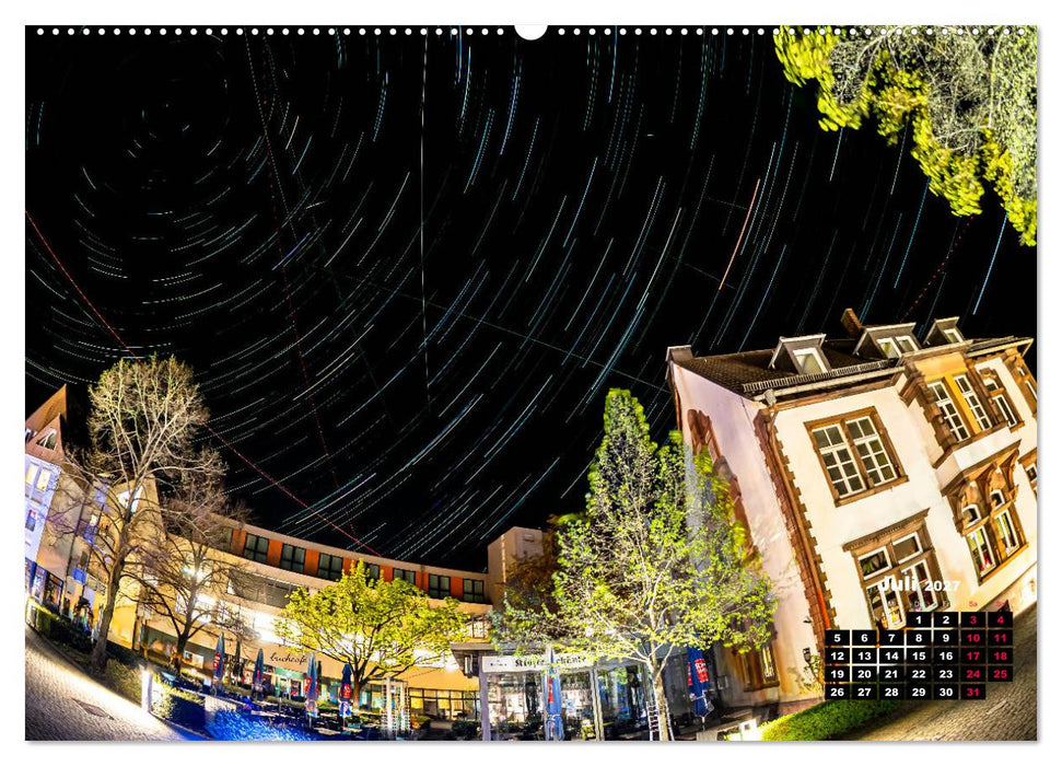 Sternspuren über Bad Hersfeld (CALVENDO Premium Wandkalender 2027)