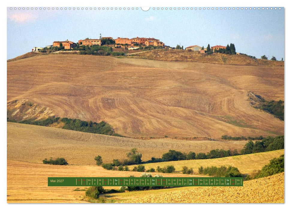 Crete Senesi - Highlights einer einzigartigen Region (CALVENDO Premium Wandkalender 2027)