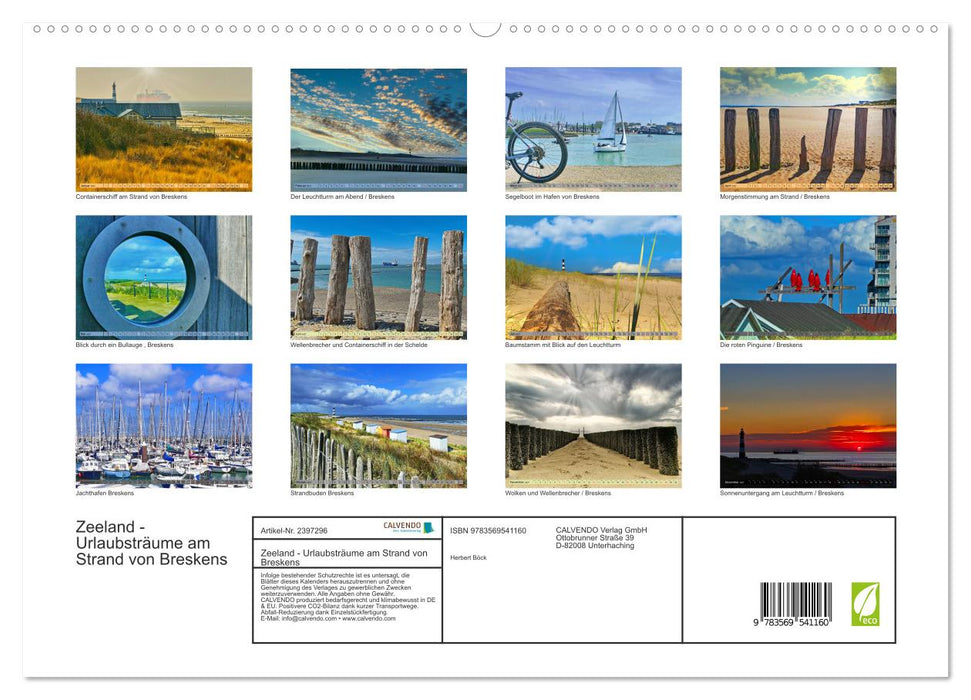 Zeeland - Urlaubsträume am Strand von Breskens (CALVENDO Premium Wandkalender 2027)