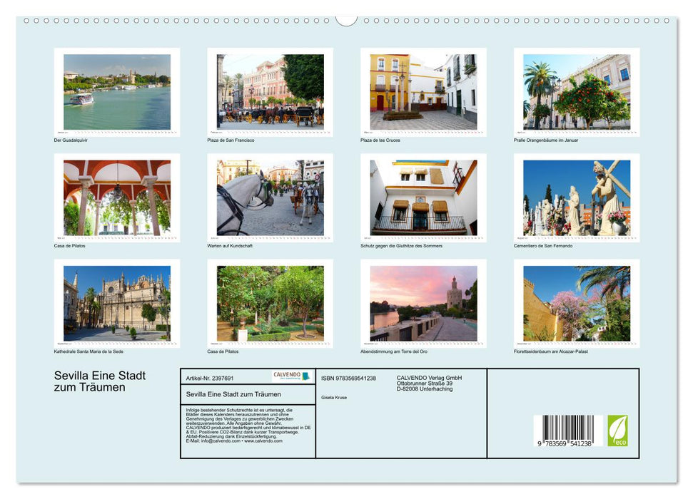 Sevilla Eine Stadt zum Träumen (CALVENDO Premium Wandkalender 2027)