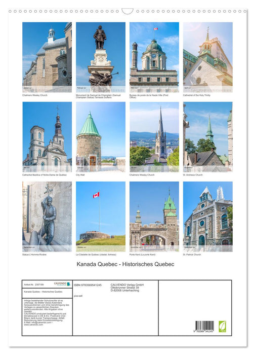 Kanada Quebec - Historisches Quebec (CALVENDO Wandkalender 2027)