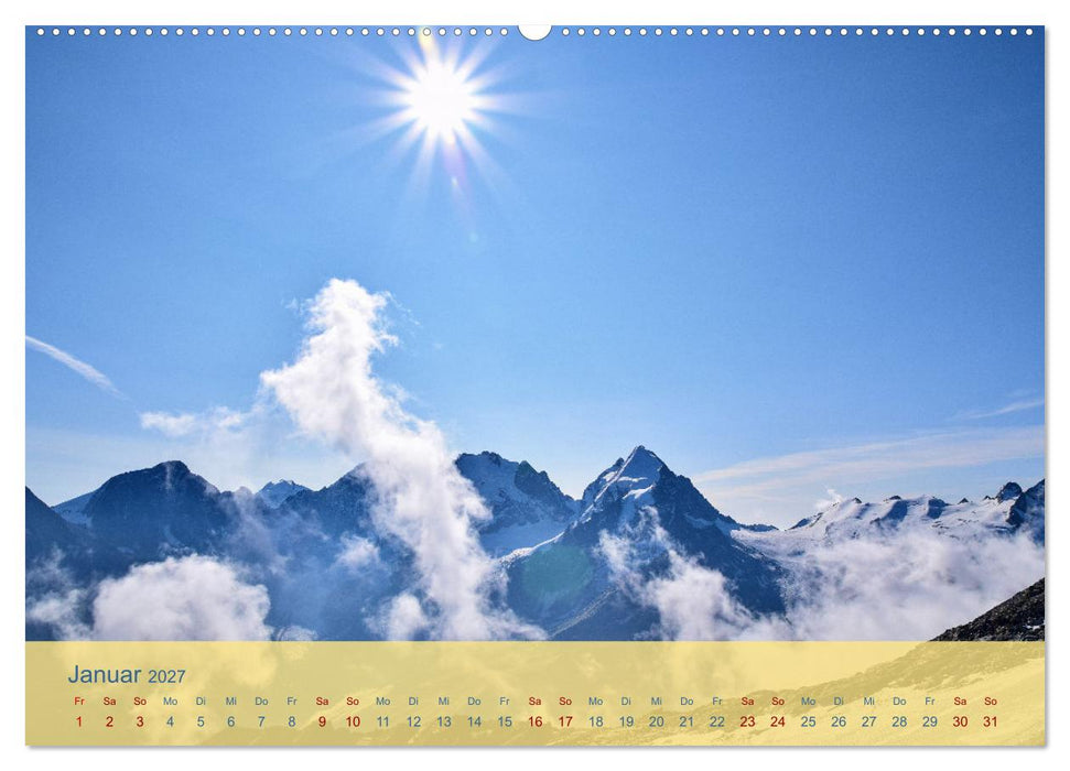 Oberengadin - Berge, Seen und Licht (CALVENDO Premium Wandkalender 2027)