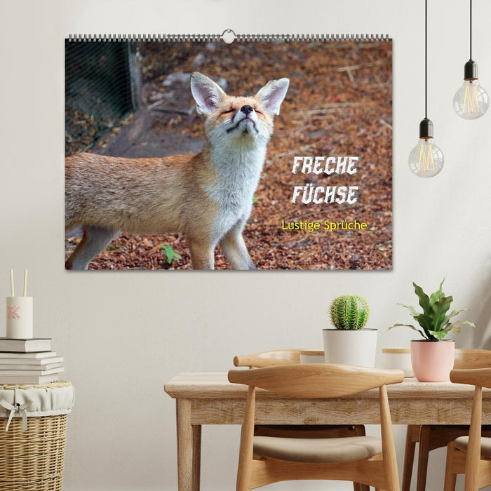 Freche Füchse - lustige Sprüche (CALVENDO Wandkalender 2027)