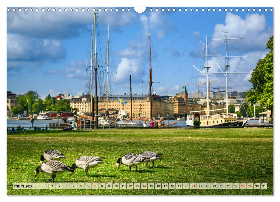 Stockholm - Vues maritimes (CALVENDO Calendrier mensuel 2027)