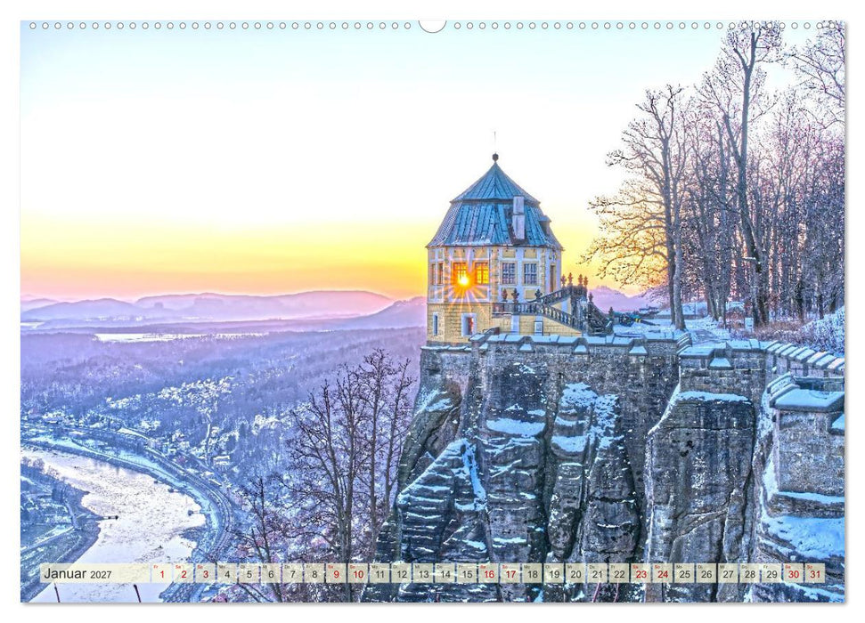 Sächsische Elbtalblicke (CALVENDO Wandkalender 2027)