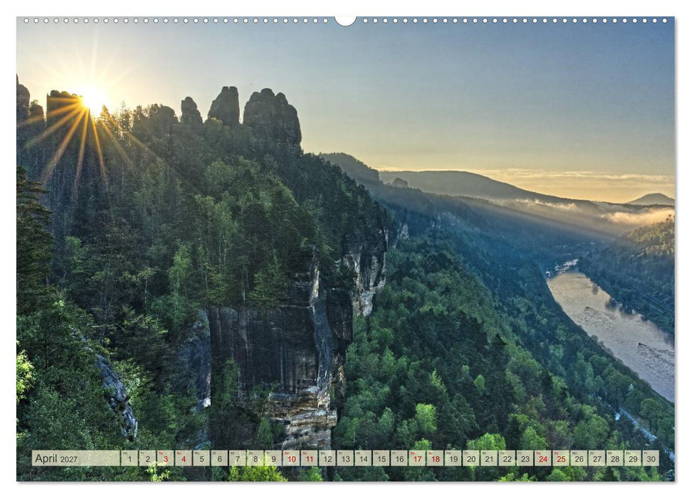 Sächsische Elbtalblicke (CALVENDO Wandkalender 2027)