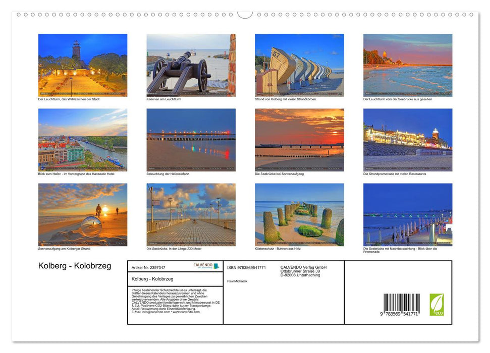 Kolberg - Kolobrzeg (CALVENDO Wandkalender 2027)