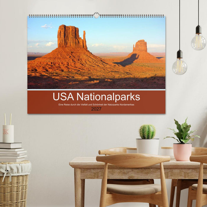 USA Nationalparks - Eine Reise durch die Vielfalt und Schönheit der Naturparks Nordamerikas (CALVENDO Wandkalender 2027)