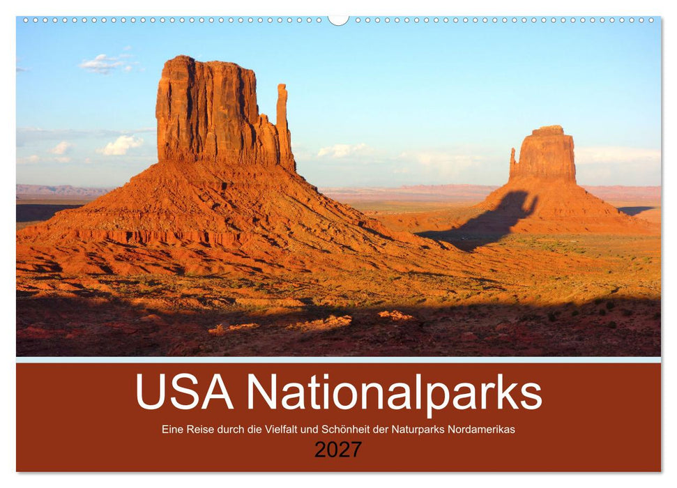 USA Nationalparks - Eine Reise durch die Vielfalt und Schönheit der Naturparks Nordamerikas (CALVENDO Wandkalender 2027)
