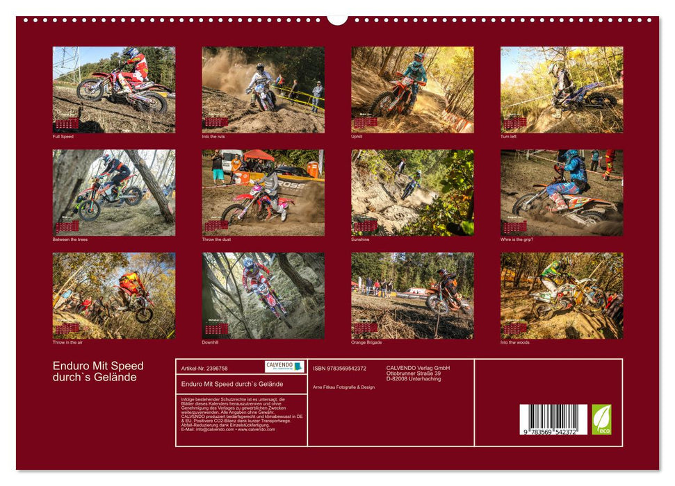 Enduro Mit Speed durch`s Gelände (CALVENDO Wandkalender 2027)