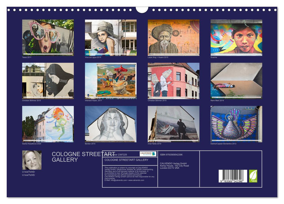COLOGNE STREETART GALLERY (CALVENDO Monthly Calendar 2027)