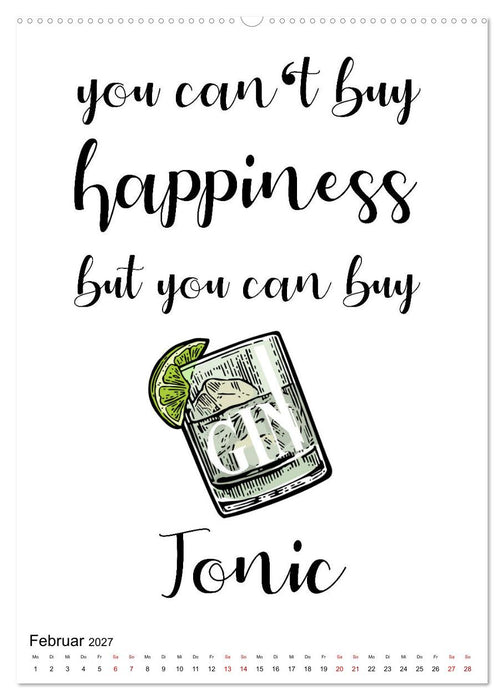 Gin & Tonic - Fun Stuff (CALVENDO Premium Wandkalender 2027)