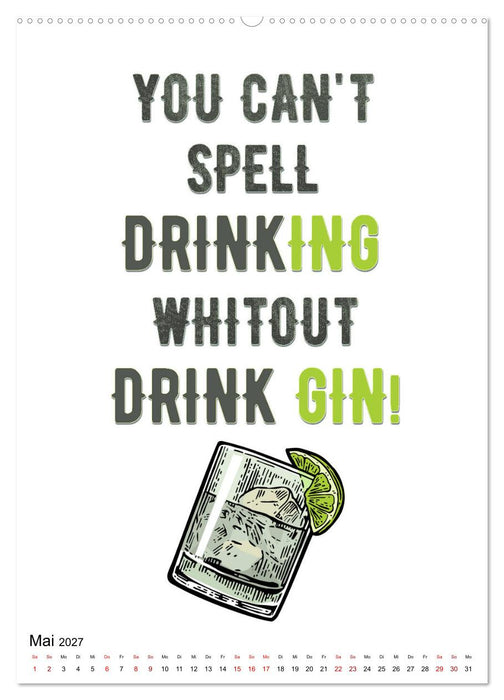 Gin & Tonic - Fun Stuff (CALVENDO Premium Wandkalender 2027)