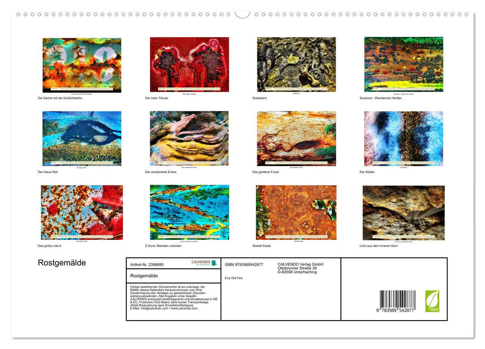 Rostgemälde (CALVENDO Premium Wandkalender 2027)