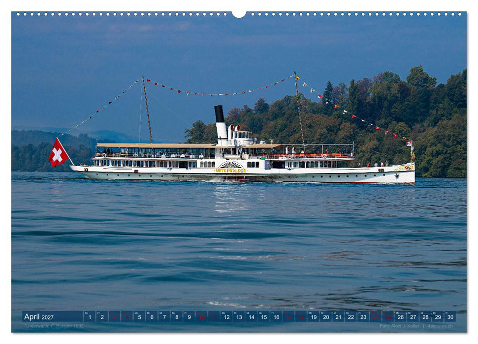 Dampfschiffe Vierwaldstättersee (CALVENDO Wandkalender 2027)
