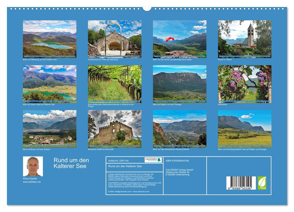 Rund um den Kalterer See (CALVENDO Premium Wandkalender 2027)