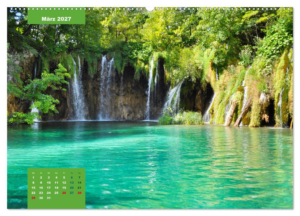 Erlebe mit mir die Wasserwelt der Plitvicer Seen (CALVENDO Wandkalender 2027)