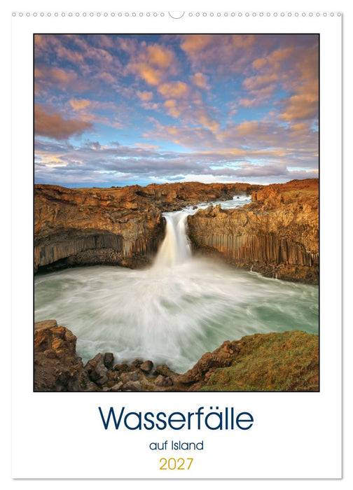 Wasserfälle auf Island (CALVENDO Wandkalender 2027)