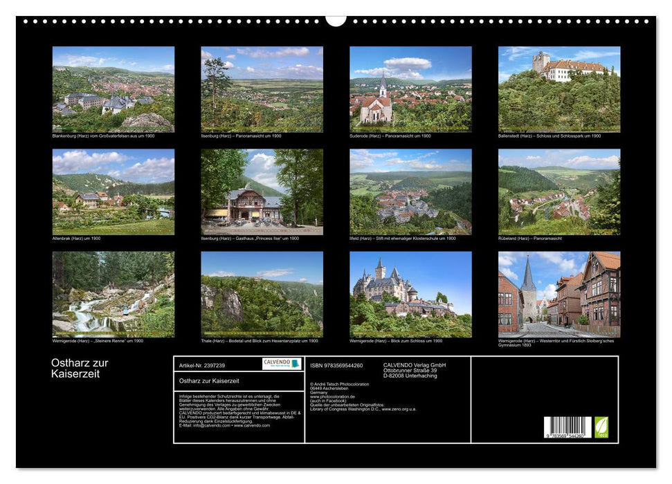 Ostharz zur Kaiserzeit (CALVENDO Wandkalender 2027)