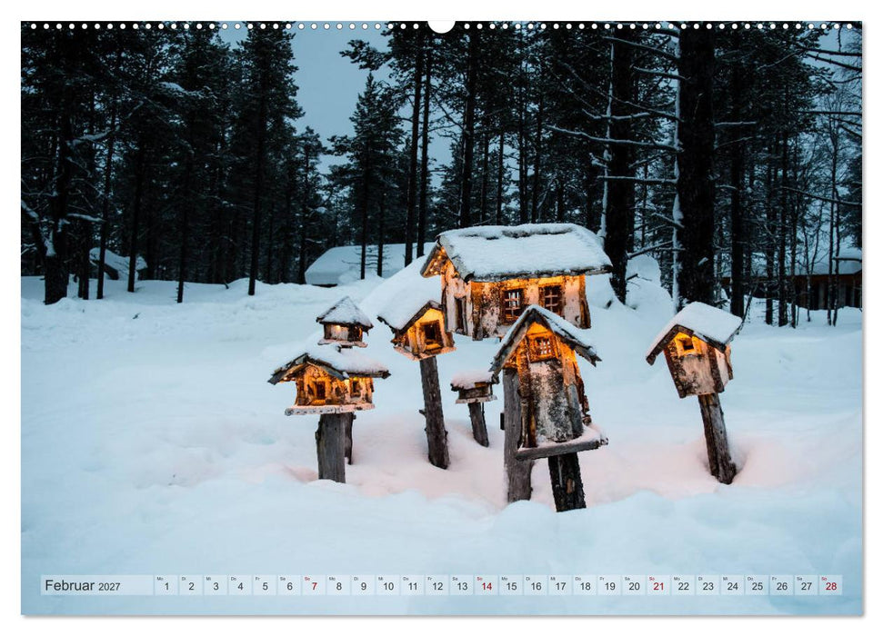 Lappland - Winterwandern Impressionen (CALVENDO Wandkalender 2027)