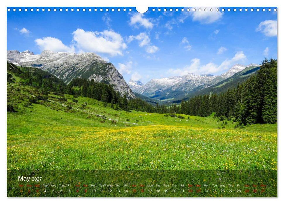 German and Austrian Alps (CALVENDO Monthly Calendar 2027)